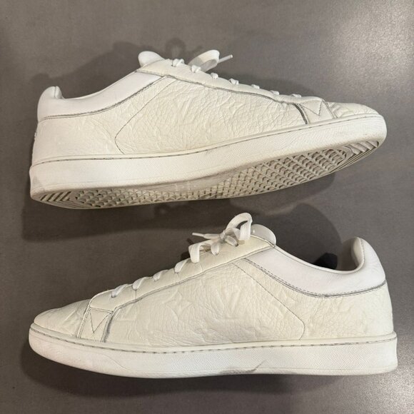 Mens LOUIS VUITTON Luxembourg Monogram Sneakers Size 10 - Picture 3 of 4